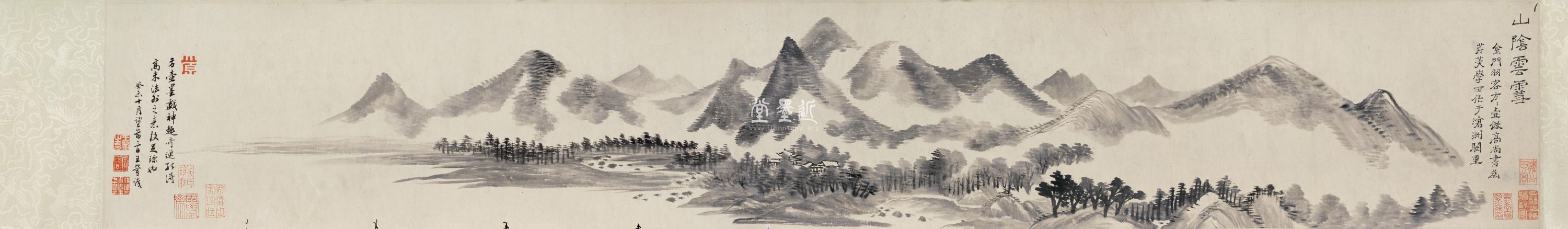 王翬    仿方從義山陰雲雪圖